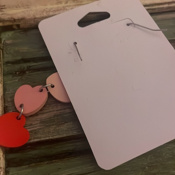 Anti Love Candy Heart Dangle Earrings - Picture 2 of 2